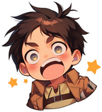 Laugh boy sticker Premium Vinyl Sticker