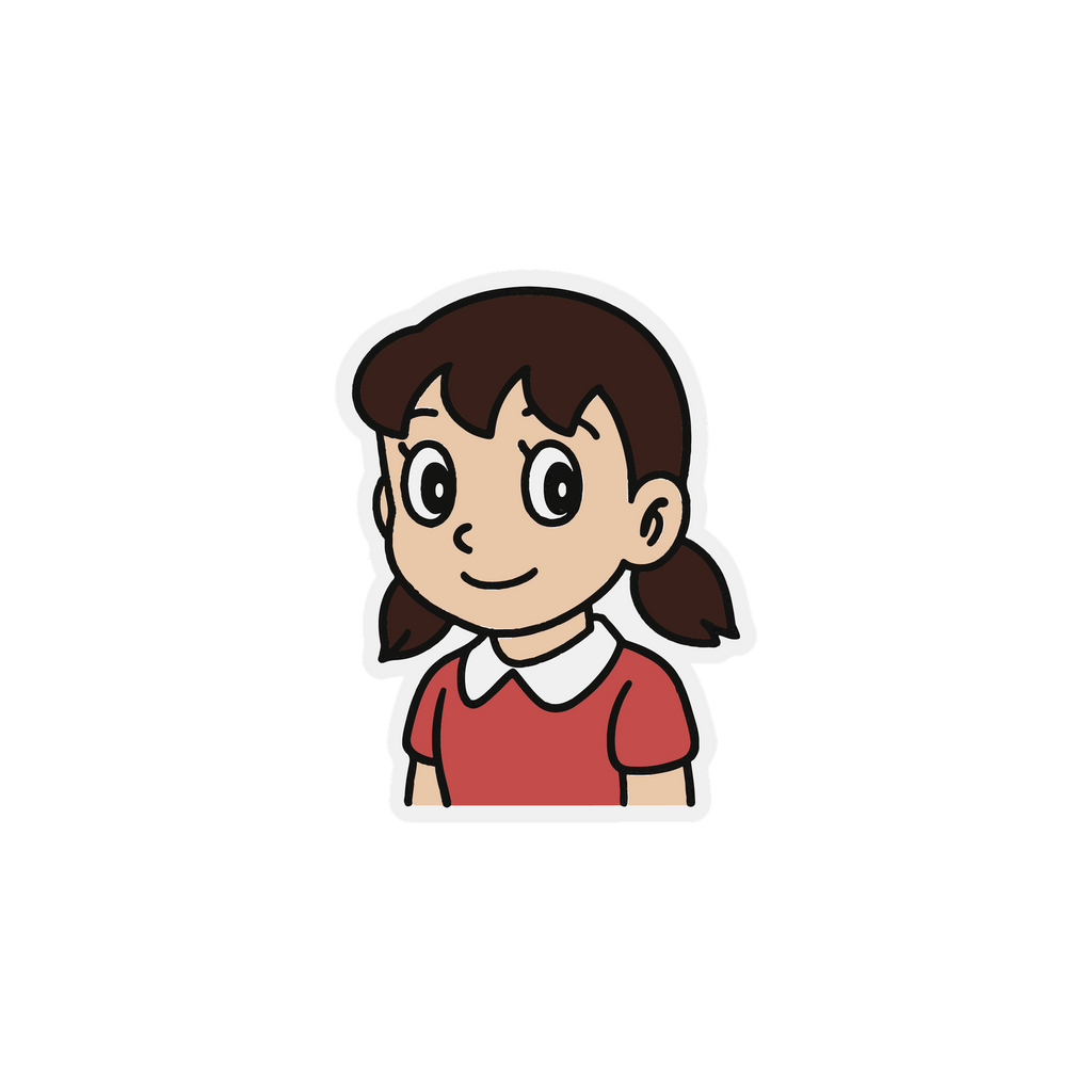 Cute Anime Girl Sticker Premium Vinyl Sticker