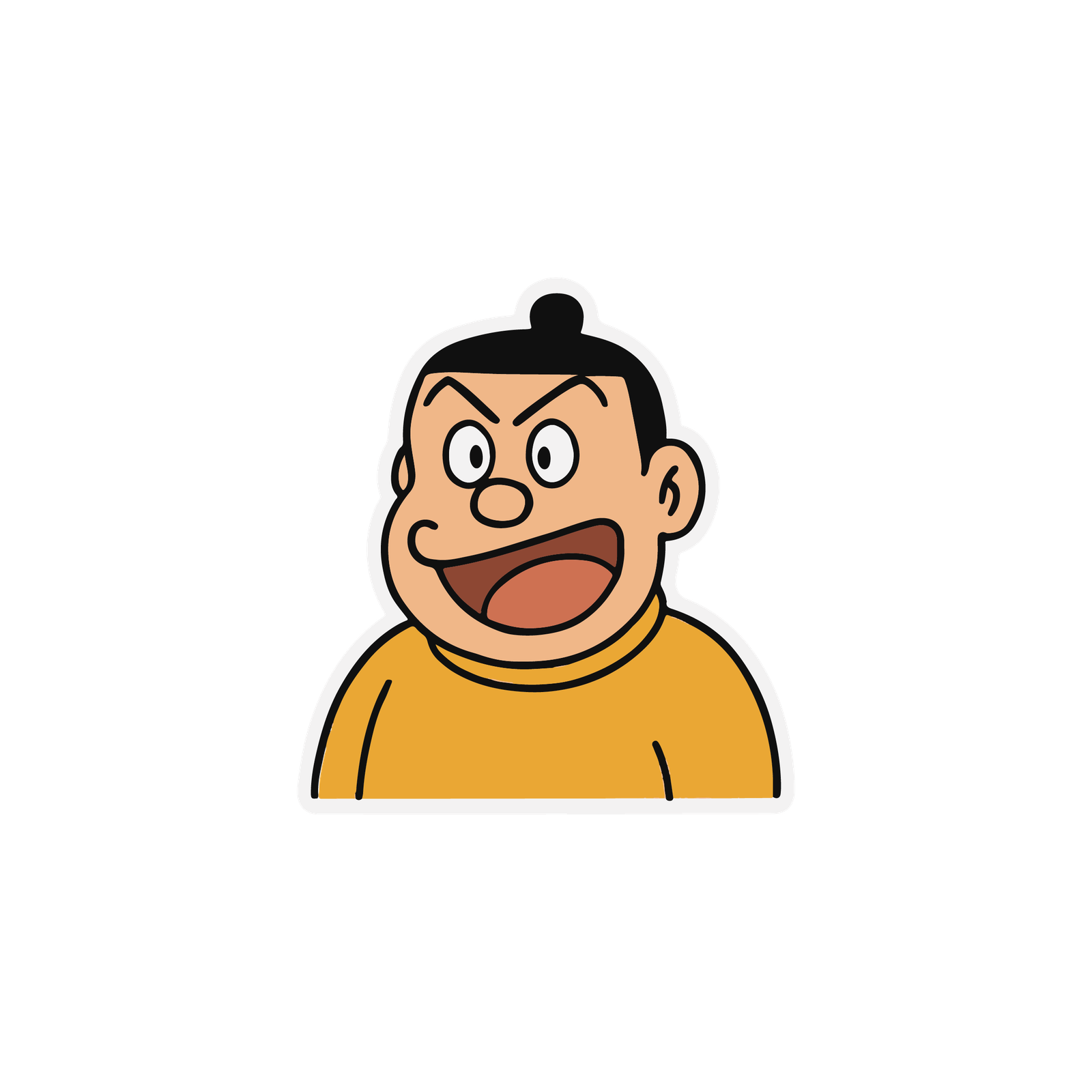 Gian Doraemon Sticker Premium Vinyl Sticker