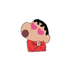 Shin-Chan in Love Sticker Premium Vinyl Sticker