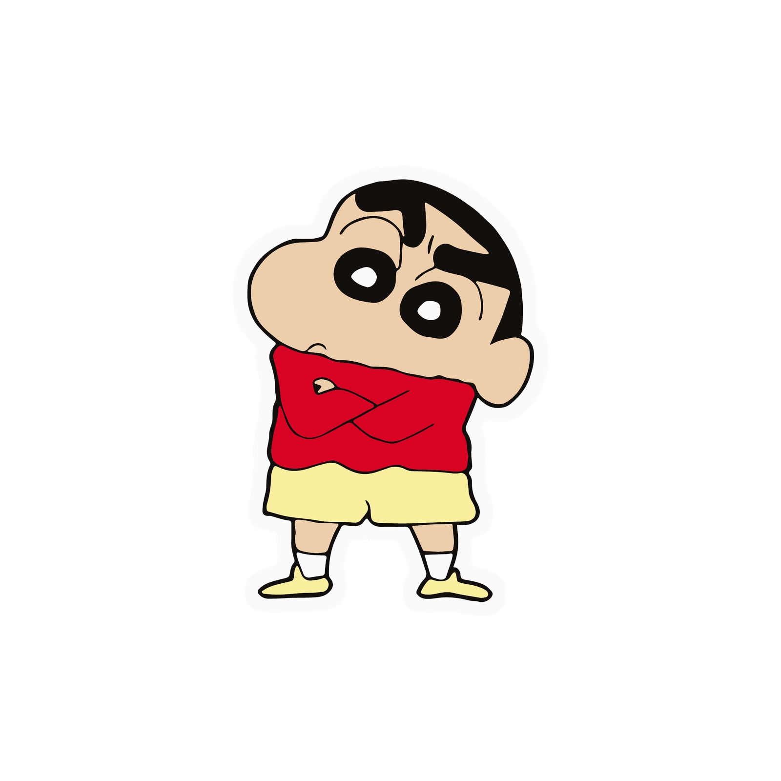 Shinchan Naughty Pose Sticker Premium Vinyl Sticker