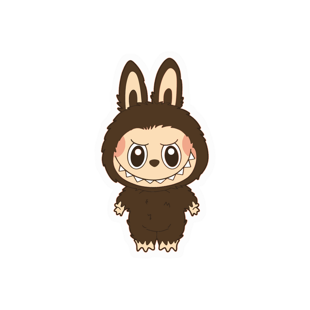 Creepy Cute Bunny Monster Sticker Premium Vinyl Sticker