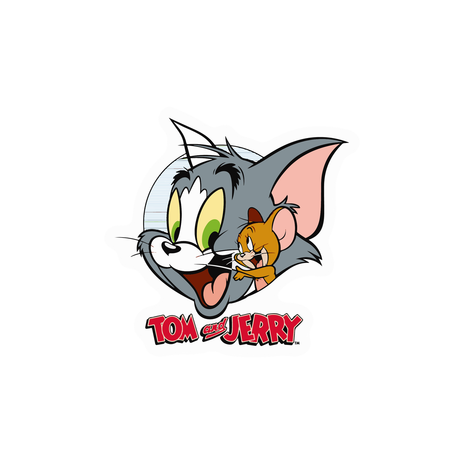 Tom and Jerry Classic Logo Sticker Premium Vinyl Sticker