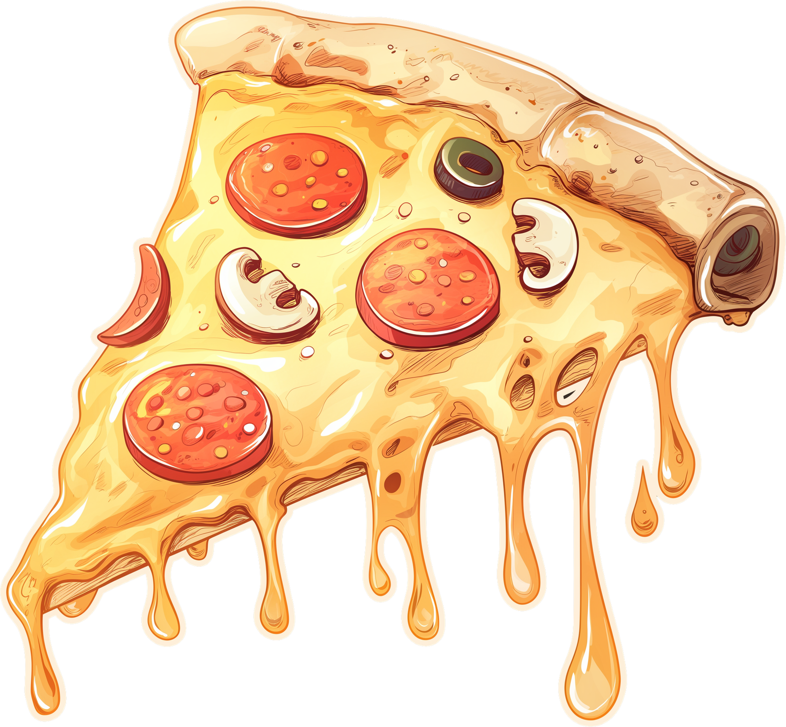 Pizza Slice Sticker Premium Vinyl Sticker