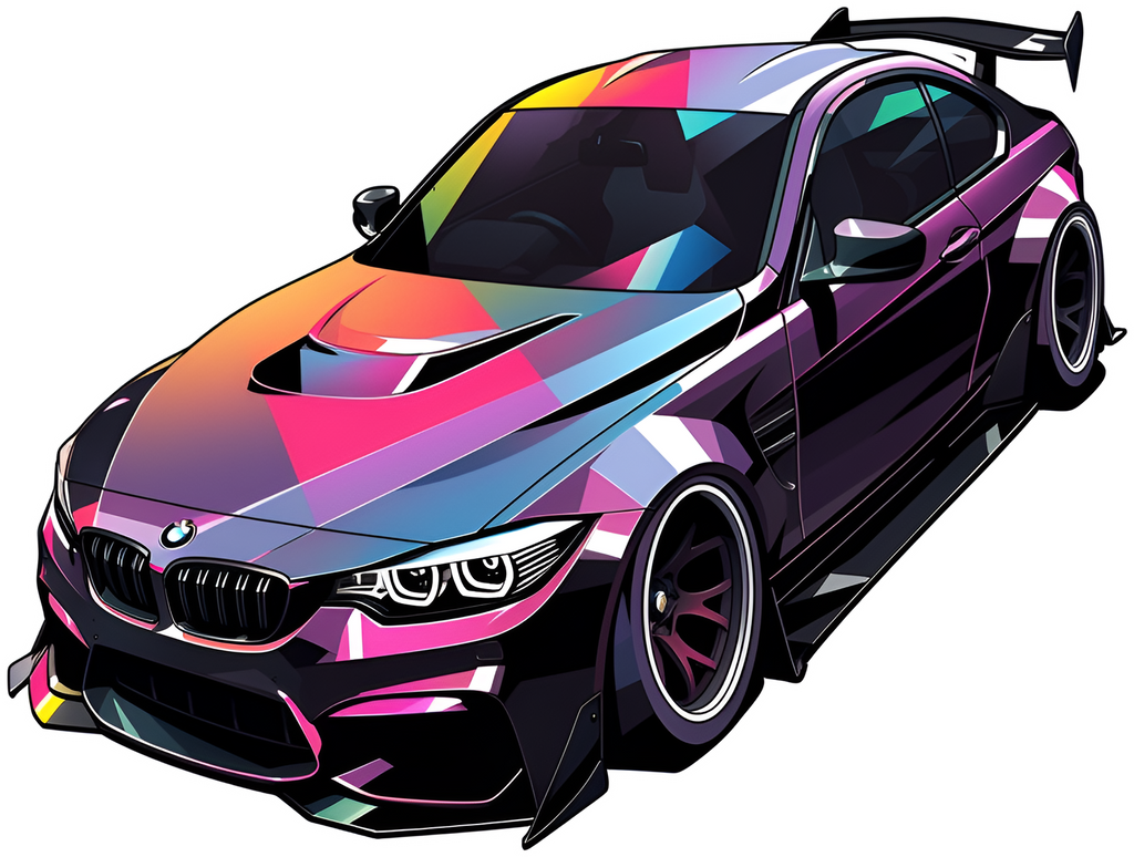 BMW CAR STICKER Premium Vinyl Sticker