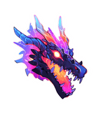 Dragon Face Sticker Premium Vinyl Sticker