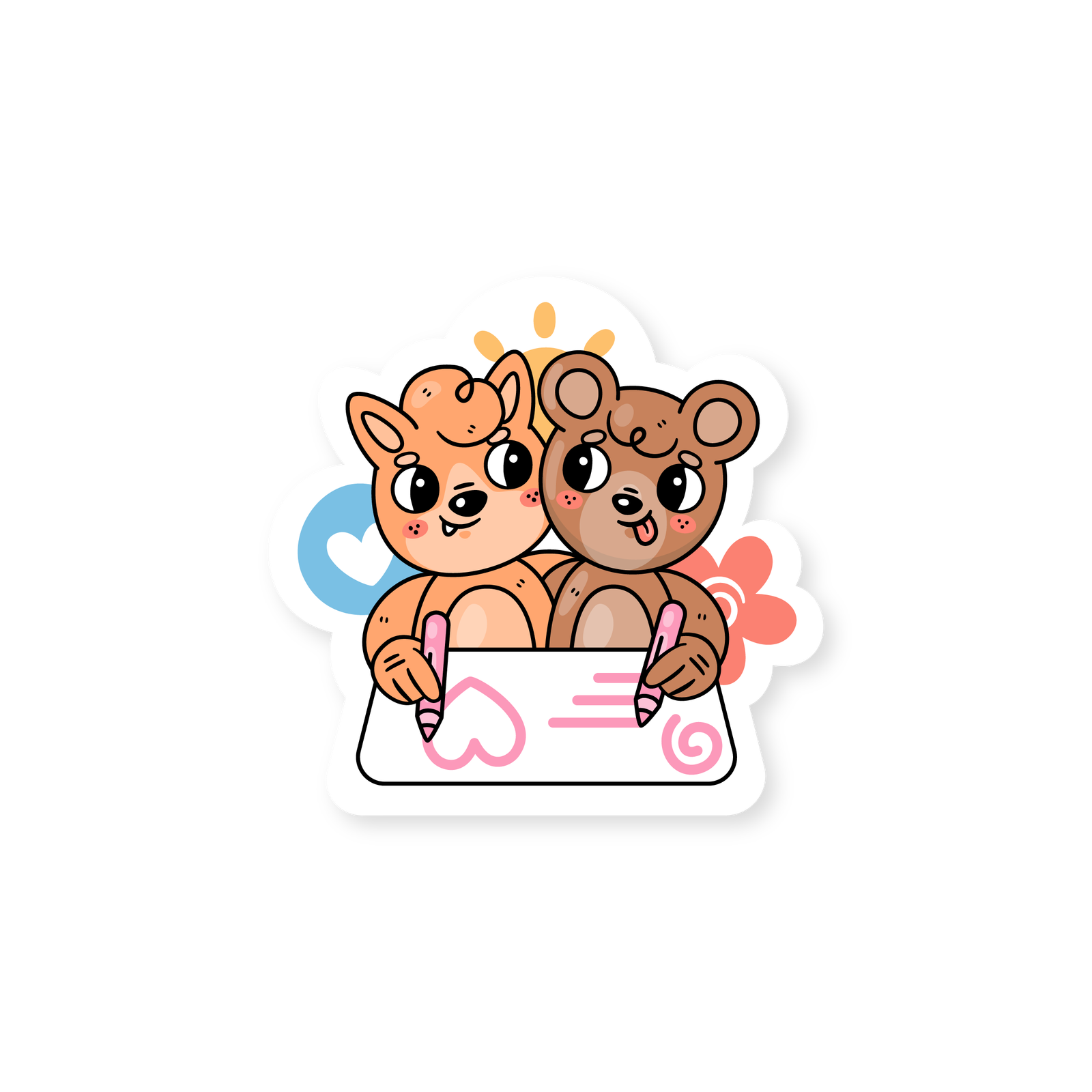 Twin Emoji Sticker Premium Vinyl Sticker