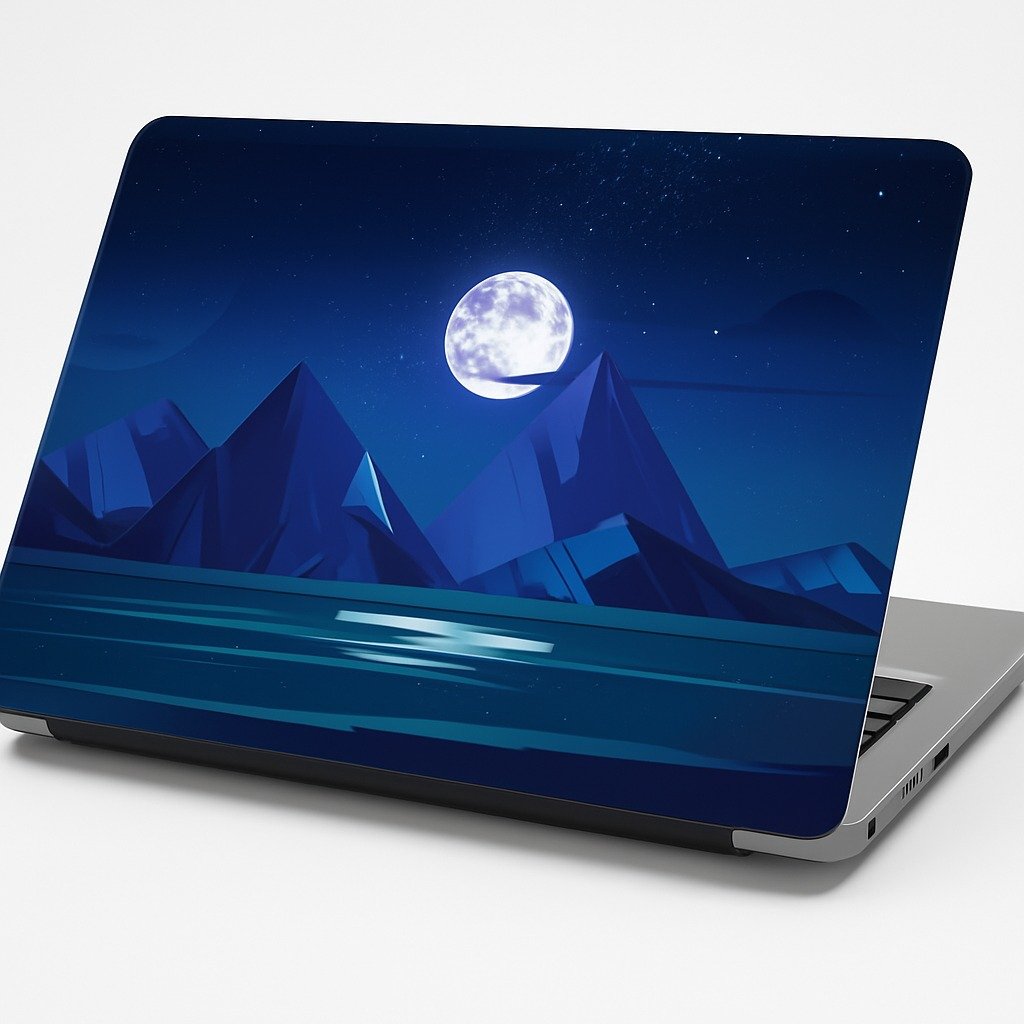 Night Moon Laptop Skin