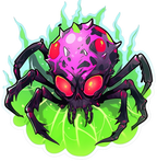 SPIDER SKULL STICKER Premium Vinyl Sticker